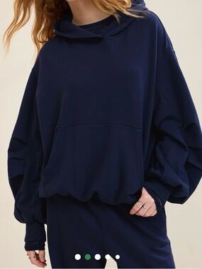aerie Navy Blue Oversized Hoodie